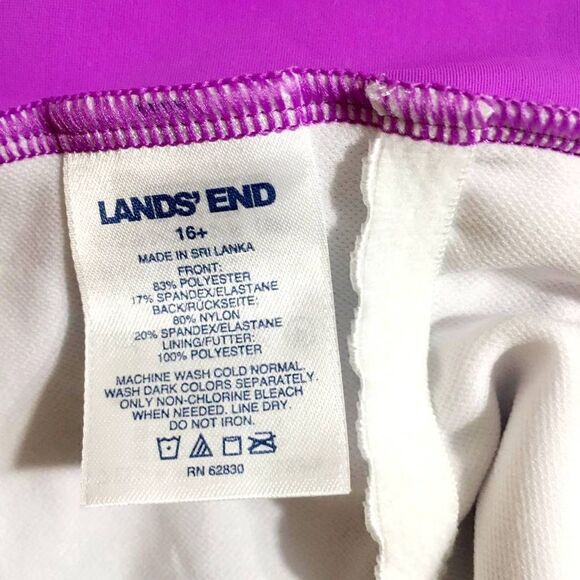 Lands' End Tie Dye One Piece Swimsuit Size 16 ( Girls ) - Picture 5 of 5